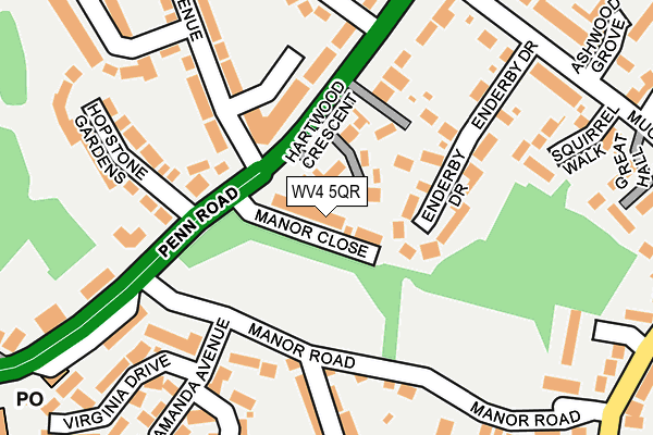 WV4 5QR map - OS OpenMap – Local (Ordnance Survey)