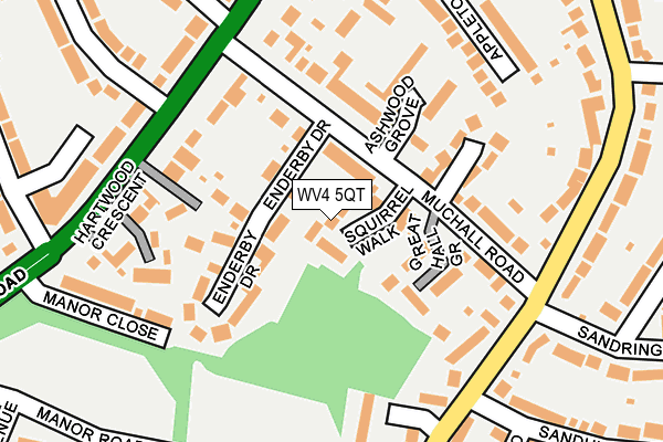 WV4 5QT map - OS OpenMap – Local (Ordnance Survey)