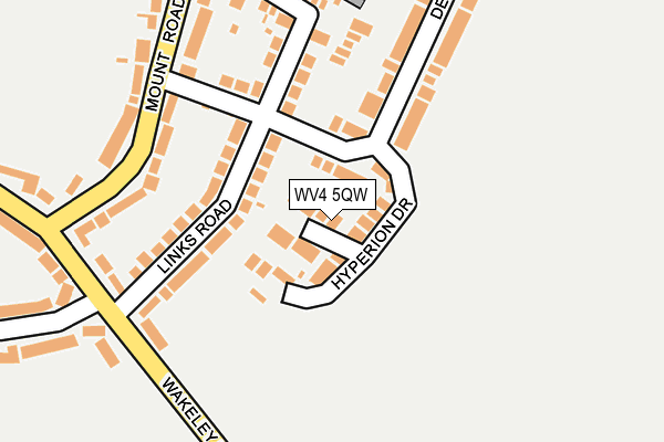WV4 5QW map - OS OpenMap – Local (Ordnance Survey)