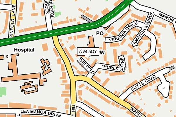 WV4 5QY map - OS OpenMap – Local (Ordnance Survey)