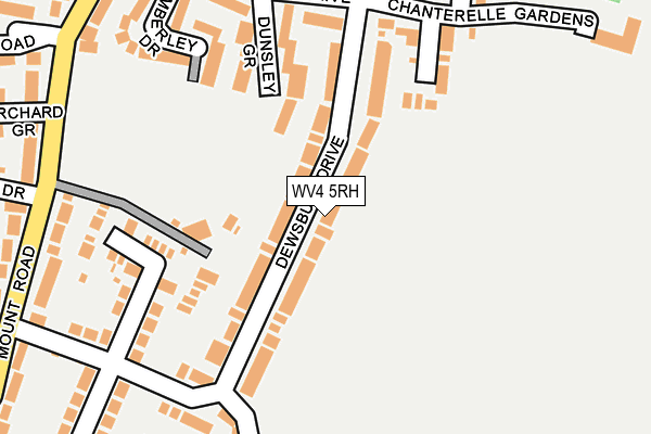WV4 5RH map - OS OpenMap – Local (Ordnance Survey)