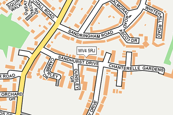 WV4 5RJ map - OS OpenMap – Local (Ordnance Survey)