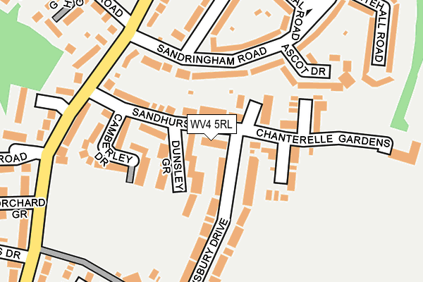 WV4 5RL map - OS OpenMap – Local (Ordnance Survey)