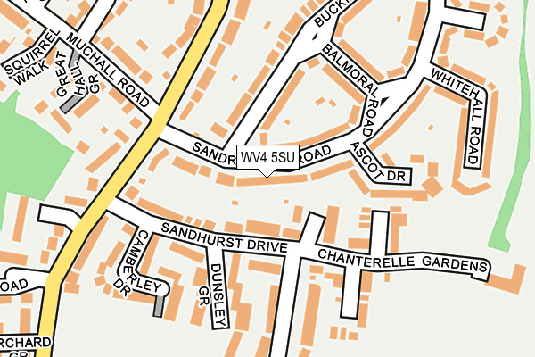 WV4 5SU map - OS OpenMap – Local (Ordnance Survey)