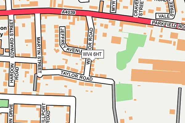 WV4 6HT map - OS OpenMap – Local (Ordnance Survey)