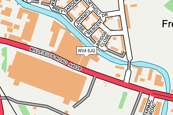 WV4 6JG map - OS OpenMap – Local (Ordnance Survey)