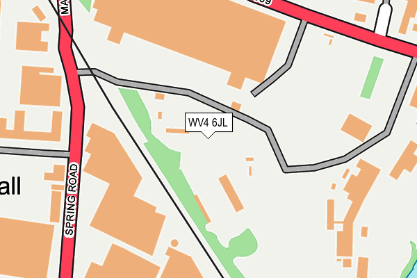 WV4 6JL map - OS OpenMap – Local (Ordnance Survey)