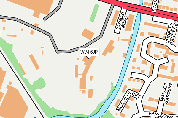 WV4 6JP map - OS OpenMap – Local (Ordnance Survey)