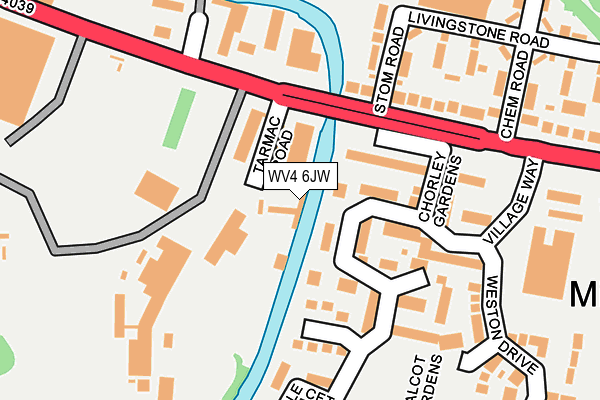 WV4 6JW map - OS OpenMap – Local (Ordnance Survey)