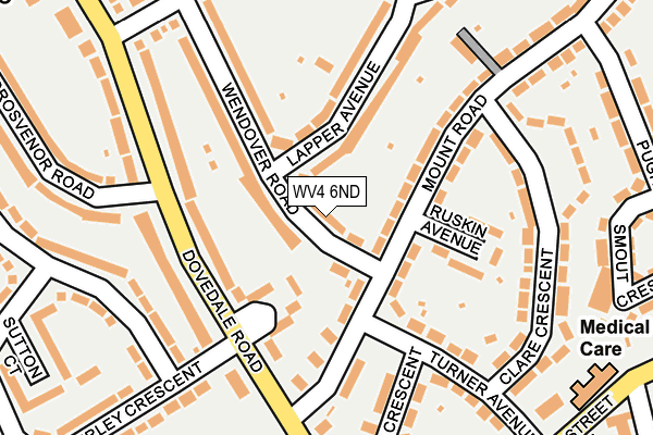WV4 6ND map - OS OpenMap – Local (Ordnance Survey)