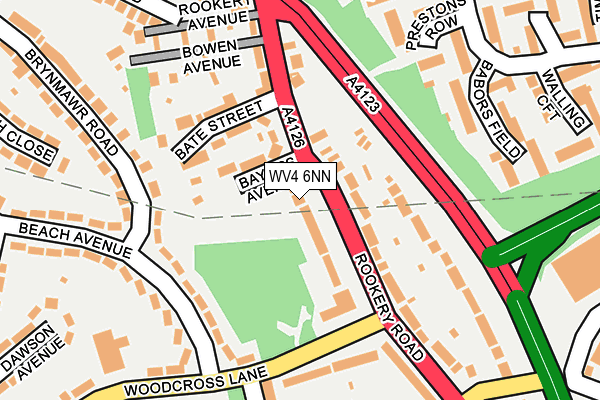 WV4 6NN map - OS OpenMap – Local (Ordnance Survey)