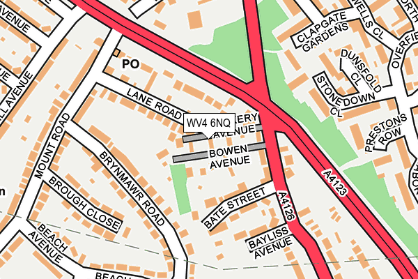WV4 6NQ map - OS OpenMap – Local (Ordnance Survey)