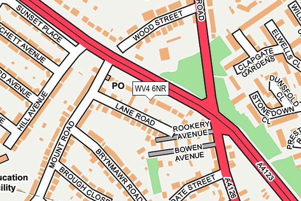 WV4 6NR map - OS OpenMap – Local (Ordnance Survey)