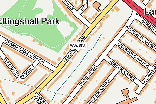 WV4 6PA map - OS OpenMap – Local (Ordnance Survey)