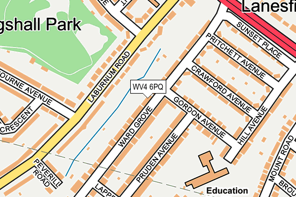 WV4 6PQ map - OS OpenMap – Local (Ordnance Survey)