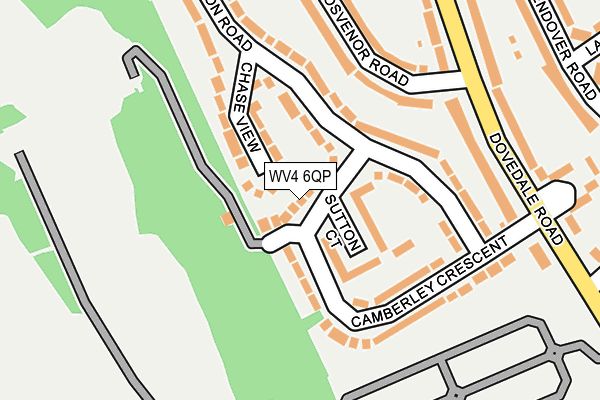 WV4 6QP map - OS OpenMap – Local (Ordnance Survey)
