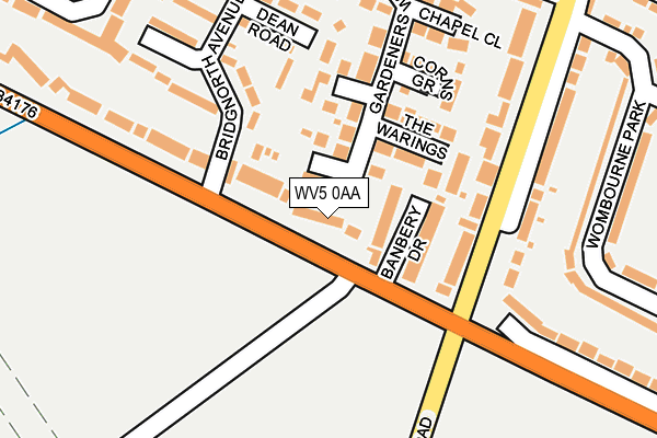 WV5 0AA map - OS OpenMap – Local (Ordnance Survey)