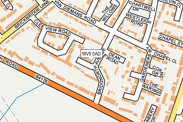 WV5 0AD map - OS OpenMap – Local (Ordnance Survey)