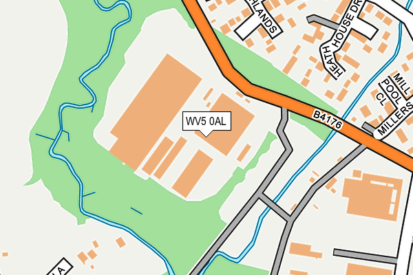 WV5 0AL map - OS OpenMap – Local (Ordnance Survey)