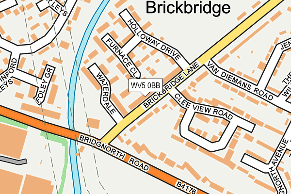 WV5 0BB map - OS OpenMap – Local (Ordnance Survey)