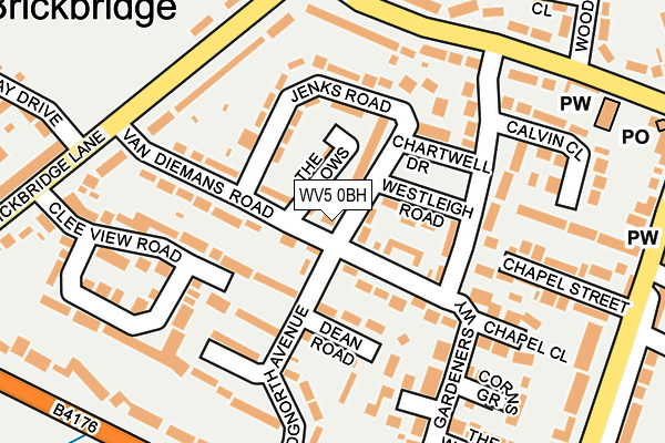 WV5 0BH map - OS OpenMap – Local (Ordnance Survey)
