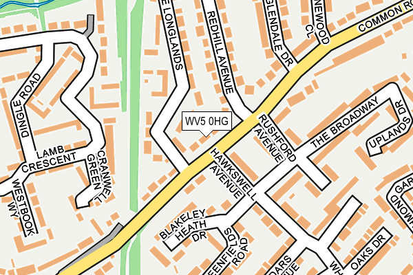 WV5 0HG map - OS OpenMap – Local (Ordnance Survey)