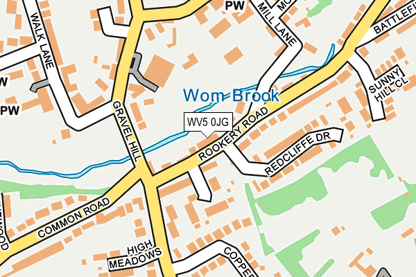 WV5 0JG map - OS OpenMap – Local (Ordnance Survey)