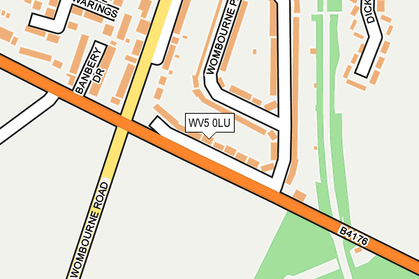 WV5 0LU map - OS OpenMap – Local (Ordnance Survey)