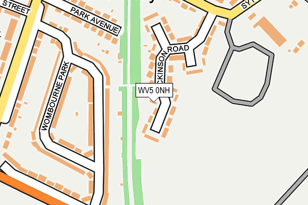 WV5 0NH map - OS OpenMap – Local (Ordnance Survey)
