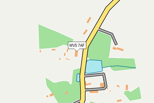 WV5 7AF map - OS OpenMap – Local (Ordnance Survey)