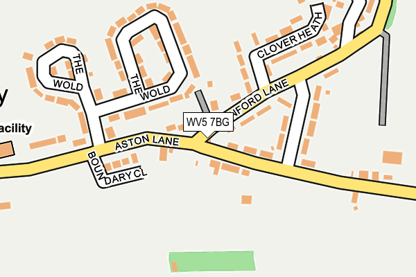 WV5 7BG map - OS OpenMap – Local (Ordnance Survey)