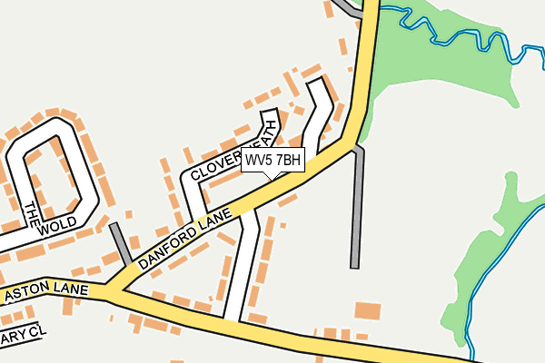 WV5 7BH map - OS OpenMap – Local (Ordnance Survey)