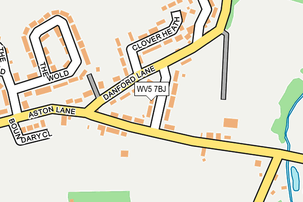 WV5 7BJ map - OS OpenMap – Local (Ordnance Survey)