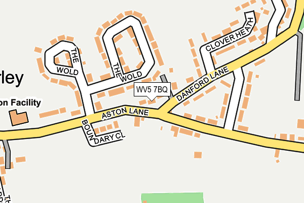 WV5 7BQ map - OS OpenMap – Local (Ordnance Survey)