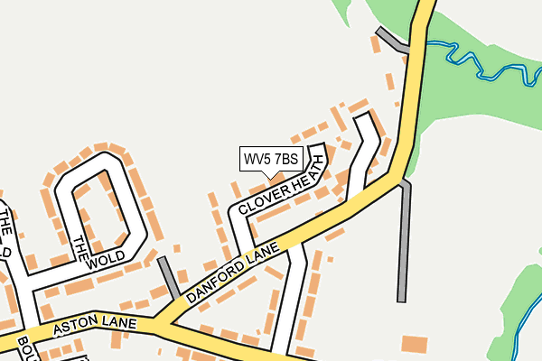 WV5 7BS map - OS OpenMap – Local (Ordnance Survey)
