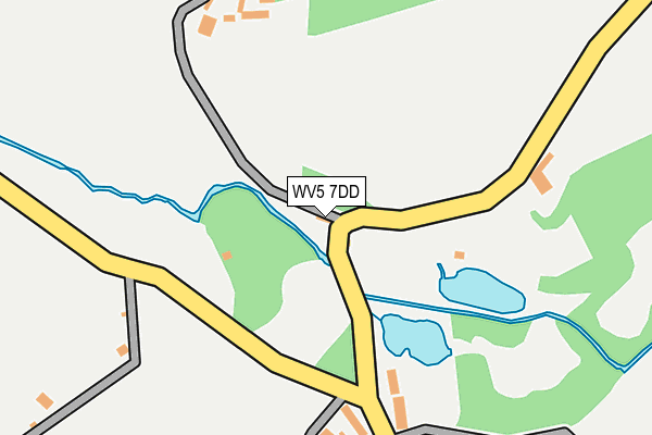 WV5 7DD map - OS OpenMap – Local (Ordnance Survey)