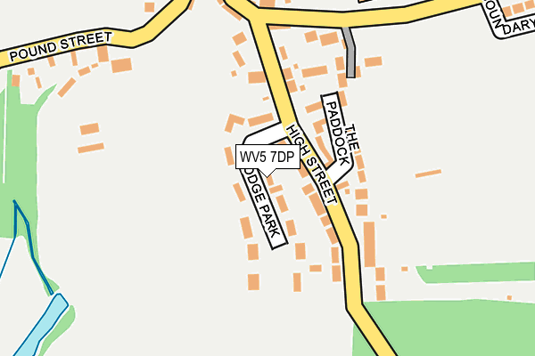 WV5 7DP map - OS OpenMap – Local (Ordnance Survey)