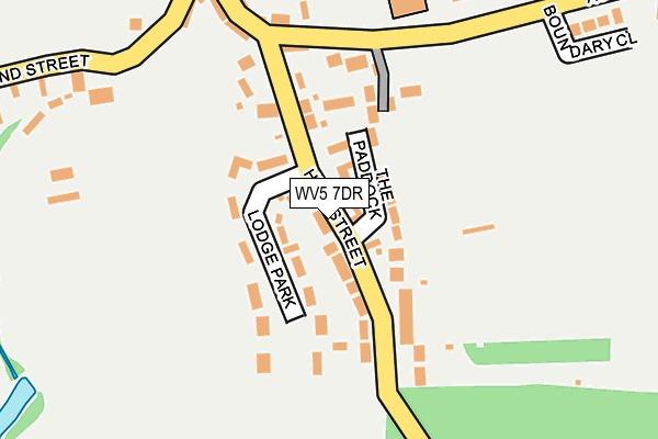 WV5 7DR map - OS OpenMap – Local (Ordnance Survey)