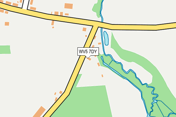 WV5 7DY map - OS OpenMap – Local (Ordnance Survey)