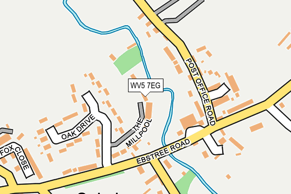 WV5 7EG map - OS OpenMap – Local (Ordnance Survey)