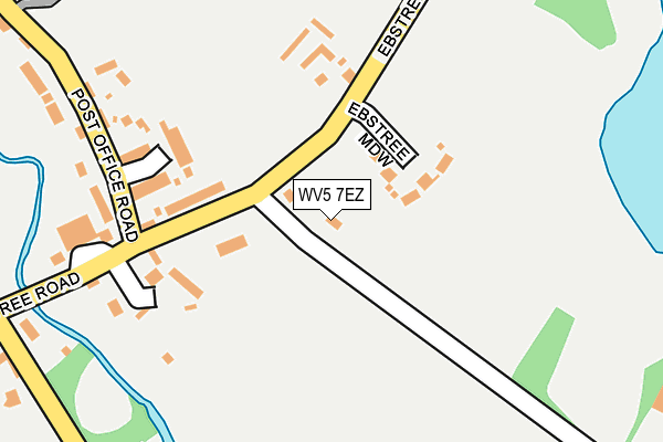 WV5 7EZ map - OS OpenMap – Local (Ordnance Survey)
