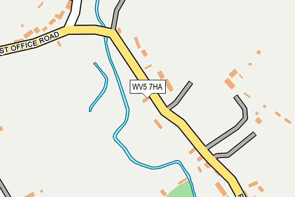 WV5 7HA map - OS OpenMap – Local (Ordnance Survey)