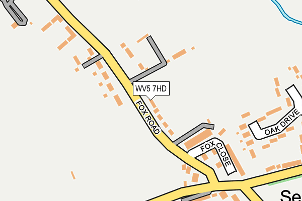 WV5 7HD map - OS OpenMap – Local (Ordnance Survey)