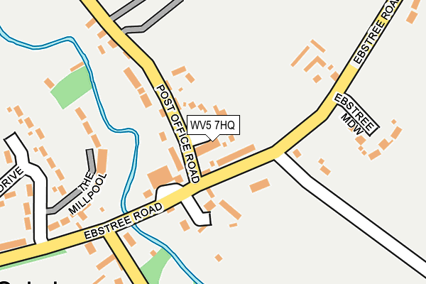 WV5 7HQ map - OS OpenMap – Local (Ordnance Survey)