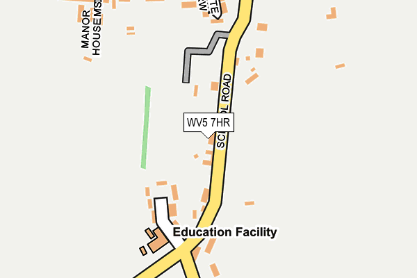 WV5 7HR map - OS OpenMap – Local (Ordnance Survey)
