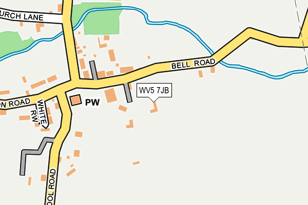 WV5 7JB map - OS OpenMap – Local (Ordnance Survey)