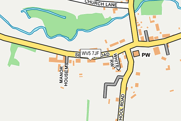 WV5 7JF map - OS OpenMap – Local (Ordnance Survey)