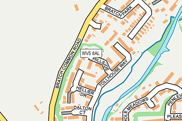 WV5 8AL map - OS OpenMap – Local (Ordnance Survey)