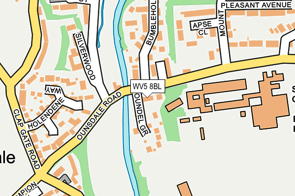 WV5 8BL map - OS OpenMap – Local (Ordnance Survey)