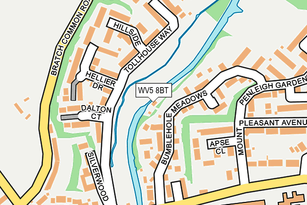 WV5 8BT map - OS OpenMap – Local (Ordnance Survey)